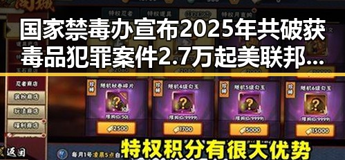 国家禁毒办宣布2025年共破获毒品犯罪案件2.7万起 美联邦调查局挫败白宫格斗赛袭击图谋成焦点