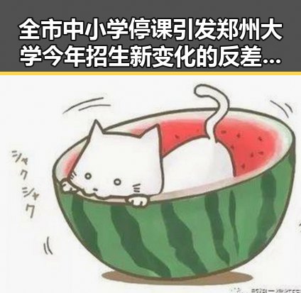 全市中小学停课引发郑州大学今年招生新变化的反差观察