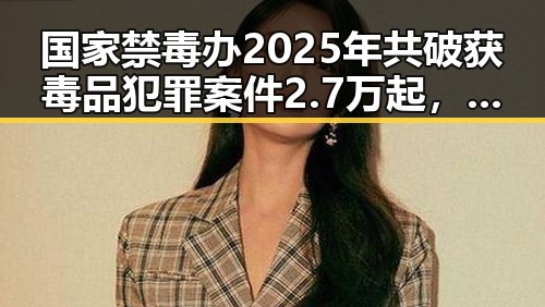 国家禁毒办2025年共破获毒品犯罪案件2.7万起，港电影人黄百鸣入狱服刑引发关注