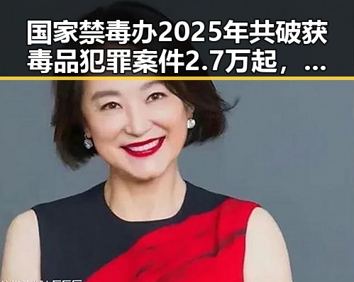 国家禁毒办2025年共破获毒品犯罪案件2.7万起,港电影人黄百鸣入狱服刑引发关注