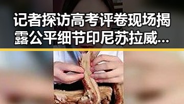 记者探访高考评卷现场揭露公平细节 印尼苏拉威西附近发生7.0级地震引发关注