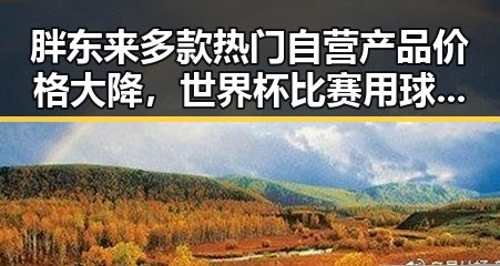 胖东来多款热门自营产品价格大降，世界杯比赛用球也变得智能化令人惊讶