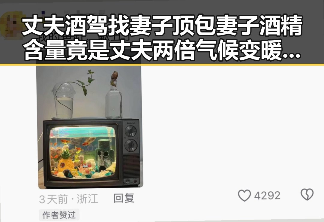 丈夫酒驾找妻子顶包妻子酒精含量竟是丈夫两倍气候变暖可能让蚊子更“疯狂”